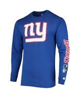 Men's Starter Royal/White Buffalo Bills Halftime Long Sleeve T-Shirt