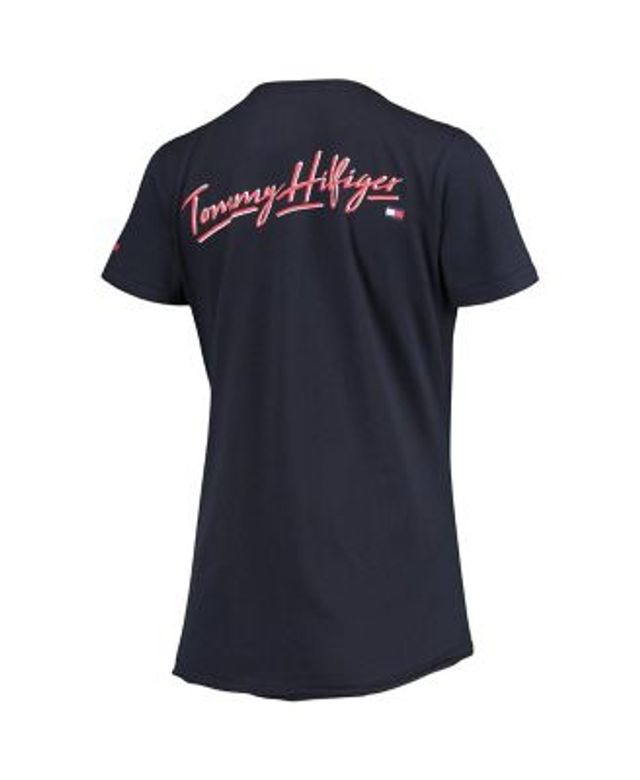 Chicago Bears Tommy Hilfiger Women's Riley V-Neck T-Shirt - Navy