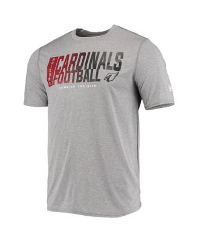 New Era Heathered Gray Arizona Cardinals Combine Authentic Red Zone Long Sleeve T-Shirt