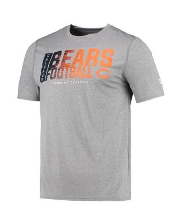 New Era Men's Heathered Gray Chicago Bears Combine Authentic Game On T-shirt