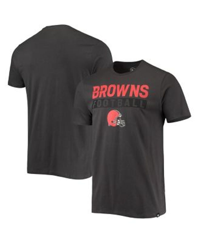 47 Brand / Men's Cleveland Browns Block Stripe Club Brown T-Shirt