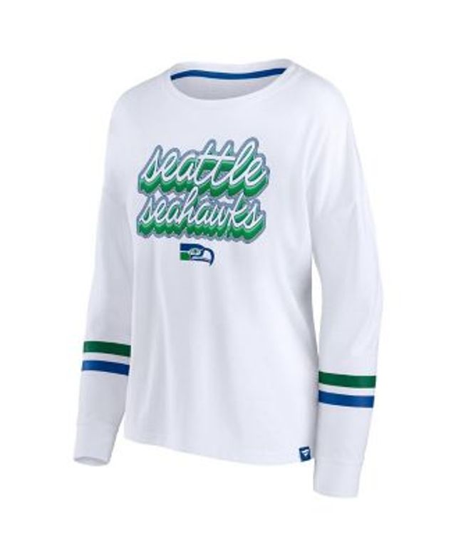 Women's 12s Neon Green Seattle Seahawks Tri-Blend Name & Number T-Shirt