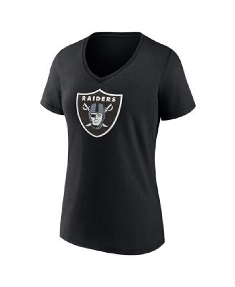 Fanatics Branded Women's Plus Size Josh Jacobs Black Las Vegas Raiders Name Number V-Neck T-Shirt - Black