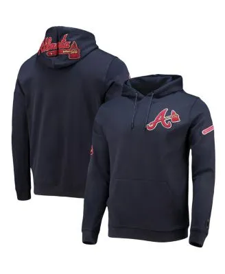 Men's Atlanta Braves Nike Heather Navy Authentic Collection Early Work  Tri-Blend Performance Pullover Hoodie