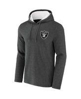 Men's NFL x Darius Rucker Collection by Fanatics Gray/Charcoal Las Vegas Raiders Colorblock Pullover Hoodie Size: Medium