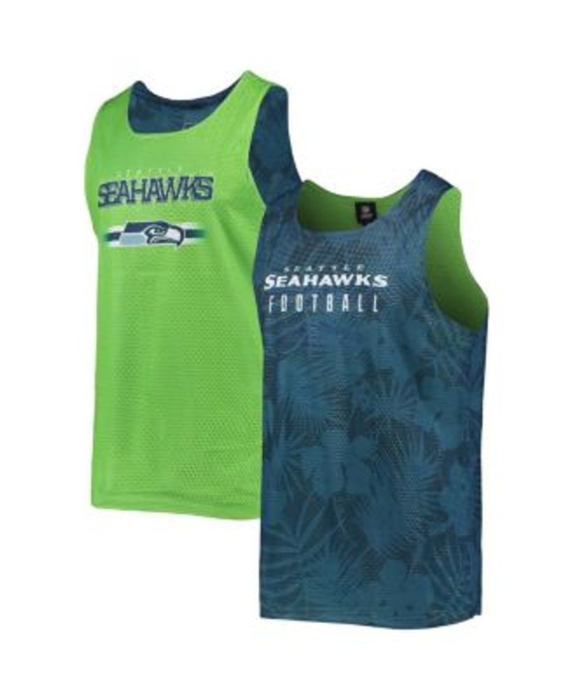 Men's College Navy Seattle Seahawks Big & Tall Muscle Tank Top