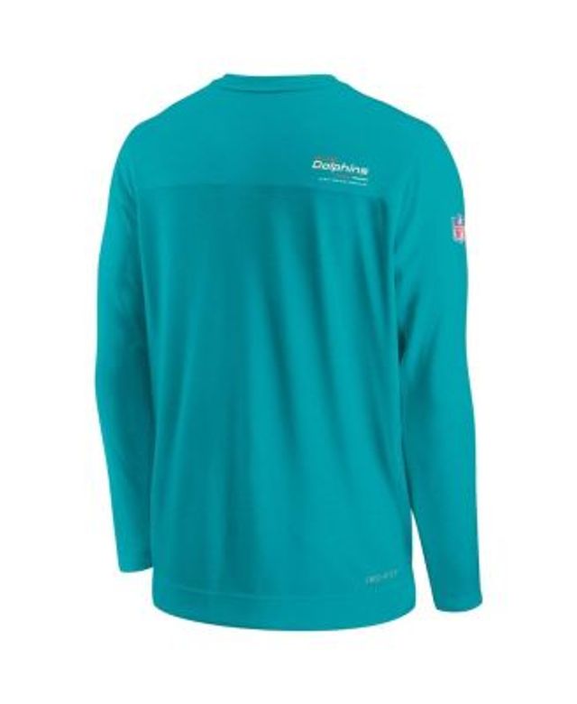 Men's Miami Dolphins Nike Aqua Sideline Lockup Performance Quarter