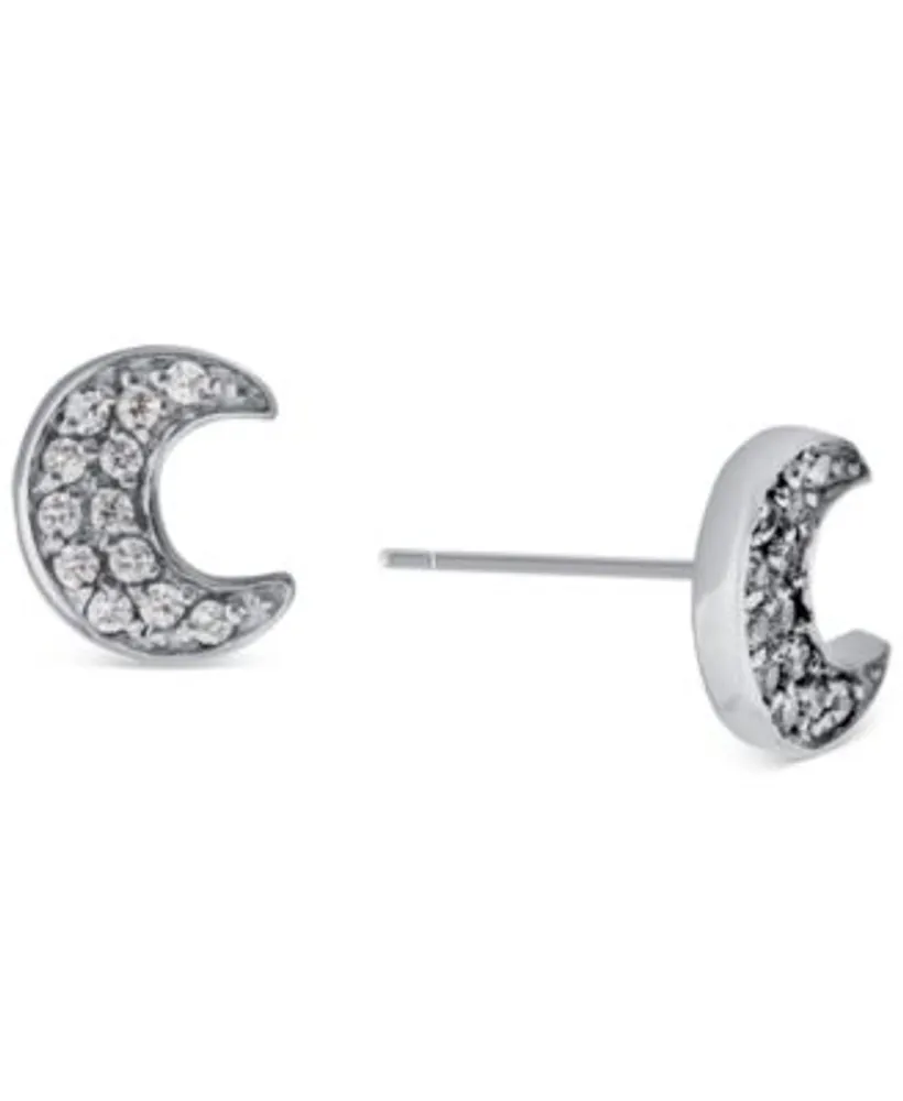 Beautiful Sterling Silver CZ Stud Earrings by GIANI BERNINI 