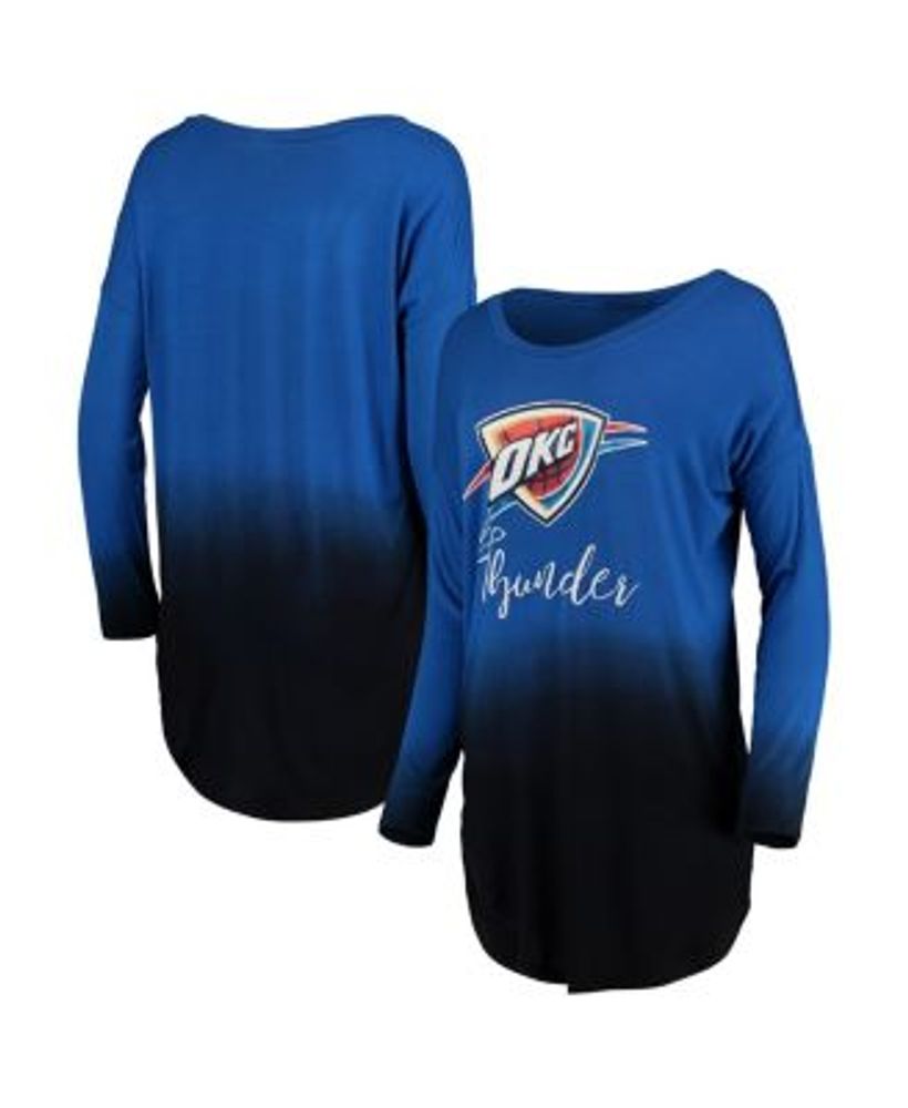 Detroit Lions Fanatics Branded Women's Ombre Long Sleeve T-Shirt -  Black/Blue