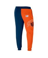 NFL Properties Men's NFL X Staple Orange, Black Chicago Bears Split Logo  Fleece Pants