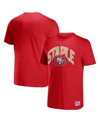 NFL Properties Men's NFL X Staple Black San Francisco 49ers Gridiron Short  Sleeve T-shirt