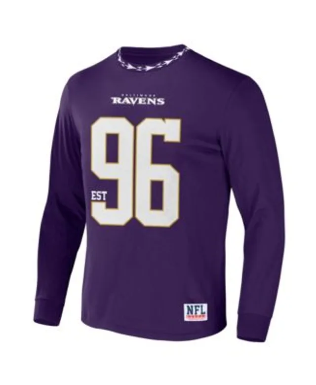 Men's NFL x Staple Purple Baltimore Ravens Logo Lockup T-Shirt