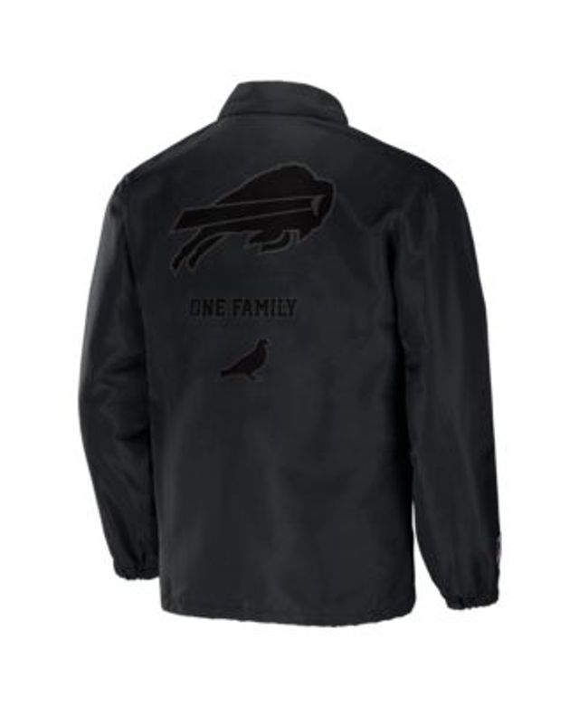 STARTER Men's Starter x Ty Mopkins Black Buffalo Bills Black History Month  Satin Full-Zip Jacket