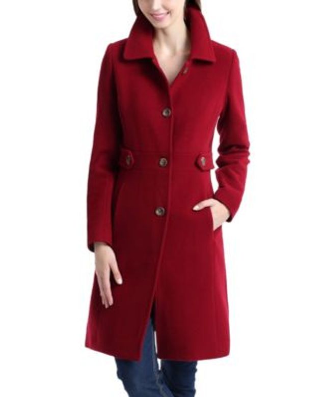 Kimi & Kai Navy Women's Wool Blend Pea Coat