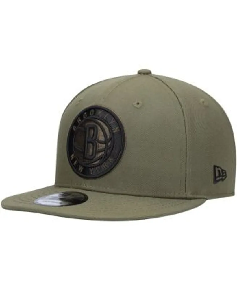 Men's Brooklyn Nets New Era Olive/Brown Two-Tone Color Pack 9FIFTY