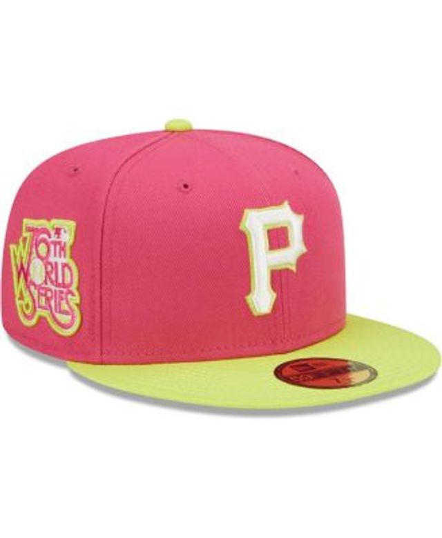 Men's Los Angeles Dodgers New Era Pink 2020 World Series Champions Beetroot  Cyber 59FIFTY Fitted Hat