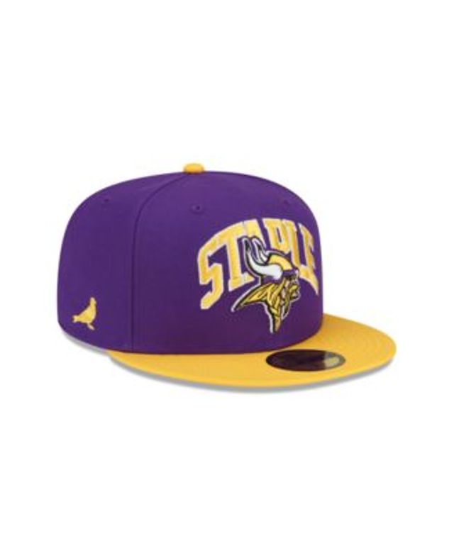 Men's New Era Purple/Gold Minnesota Vikings NFL x Staple Collection 59FIFTY Fitted  Hat