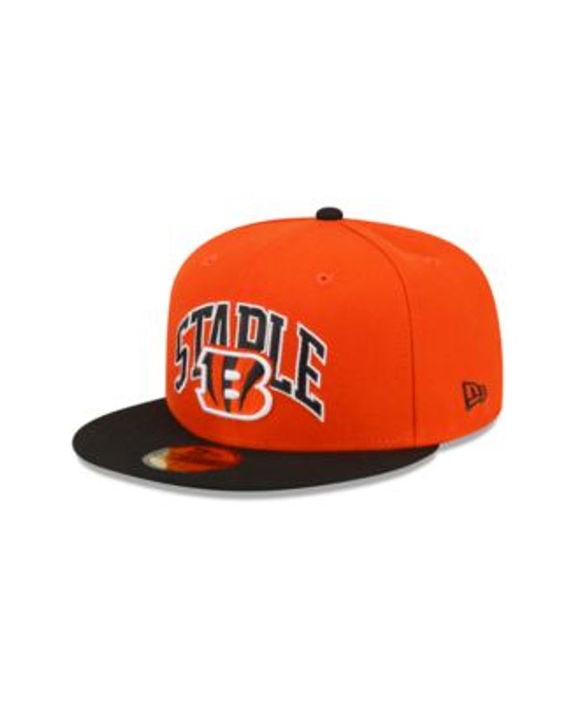 Men's New Era Orange/Black Cincinnati Bengals NFL x Staple Collection 59FIFTY Fitted Hat