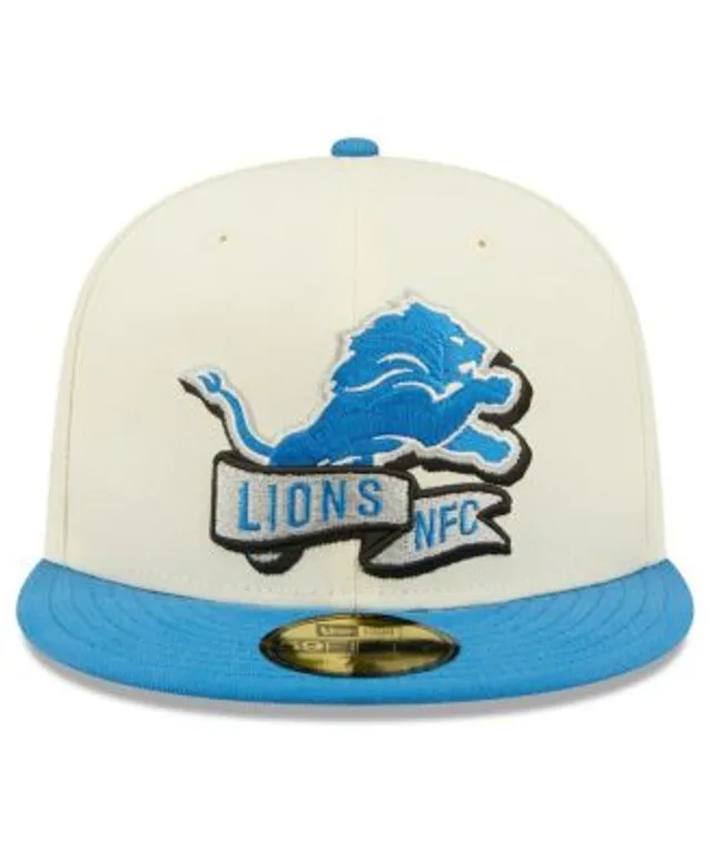 Detroit Lions 2022 NFL THROWBACK SIDELINE Blue Fitted Hat