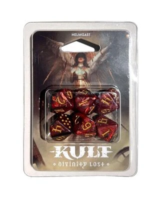 KULT Divinity Lost Dice Set Inferno Edition 6 Piece Dice Set