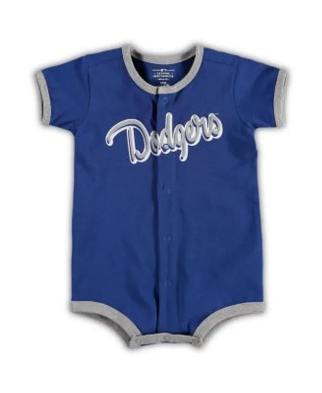 Newborn & Infant White Los Angeles Dodgers Ball Hitter Romper