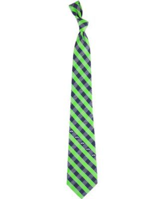 Seattle Seahawks Checked Tie
