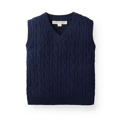 Boys' V-Neck Cable Sweater Vest, Kids