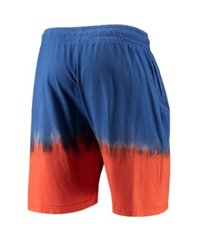 Mitchell & Ness Blue/Orange New York Knicks Big & Tall Hardwood Classics Split Swingman Shorts