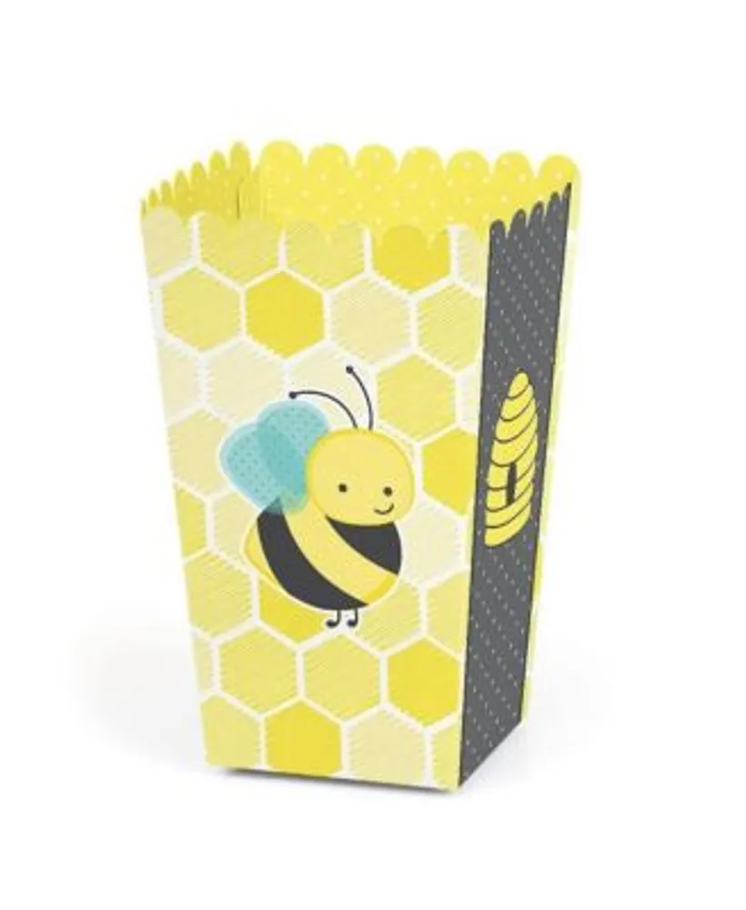 Big Dot of Happiness Honey Bee - Square Favor Gift Boxes - Baby Shower or  Birthday Party Bow Boxes - Set of 12