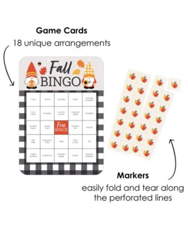 Big Dot Of Happiness Pumpkin Patch - 4 Fall, Halloween Or Thanksgiving  Party Games - 10 Cards Each - Gamerific Bundle : Target