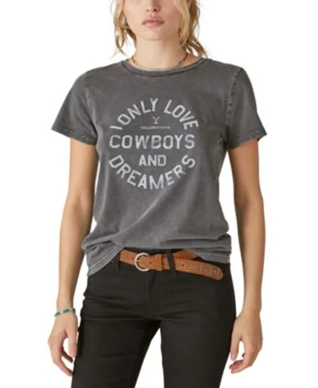 DKNY Women's Heathered Gray Dallas Cowboys Ava Tri-Blend T-shirt