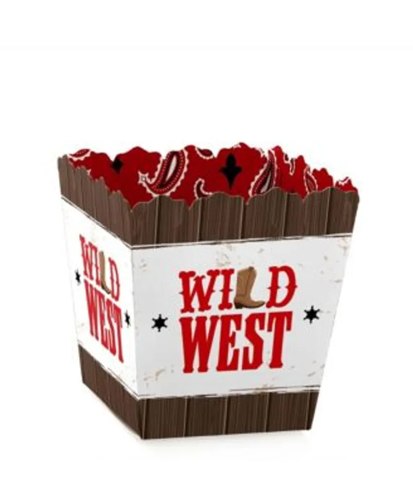 Big Dot of Happiness Western Hoedown - Party Mini Favor Boxes