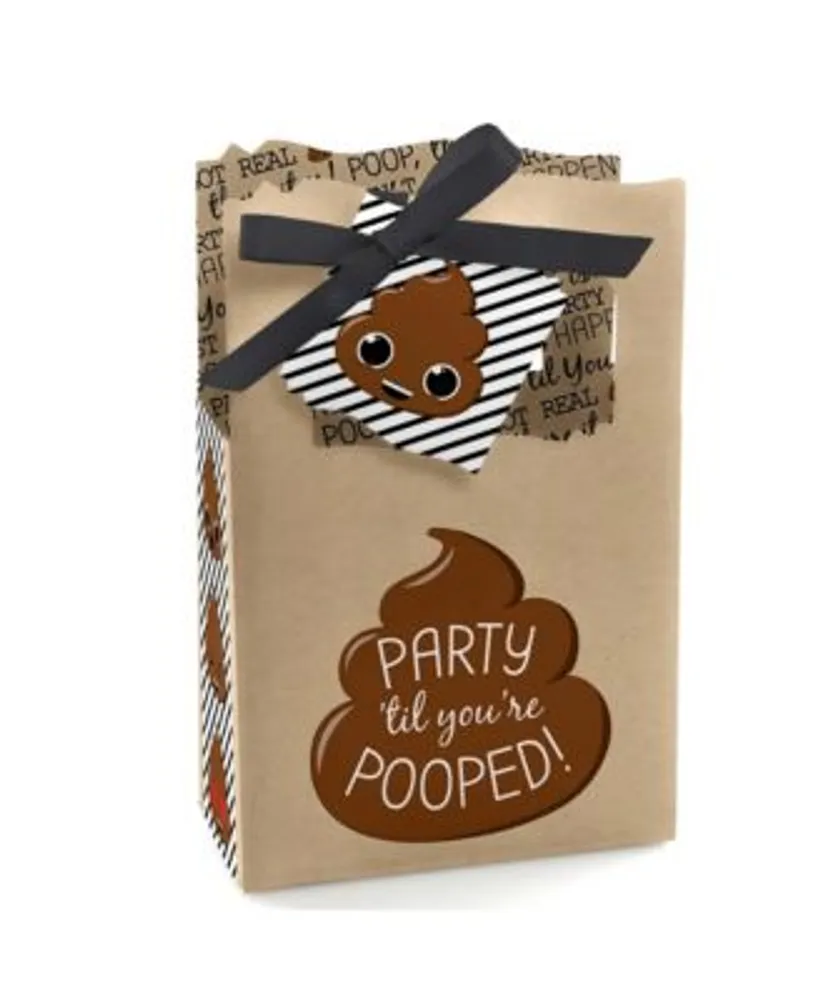  Gift Bags with Lid for Party Favors Brown Large (Pack