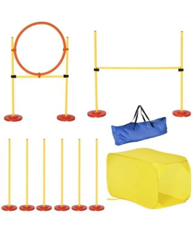 Pawhut 3pc Dog Agility Equipment Set, Obstacle Course Exercise For