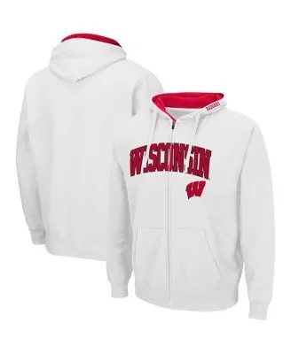 Wisconsin Badgers Under Armour Motivate 2.0 Half-Zip Jacket - White