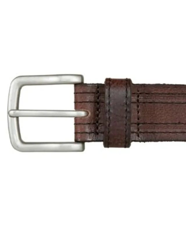 Tommy Hilfiger Men's Loop Harness Tonal Stitch Leather Belt