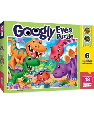 Dinosaur Jigsaw Puzzle - Dinos Googly Eyes 48 Pieces