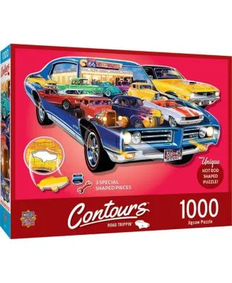 Contours Shaped - Road Trippin  1000 Piece Jigsaw Puzzle