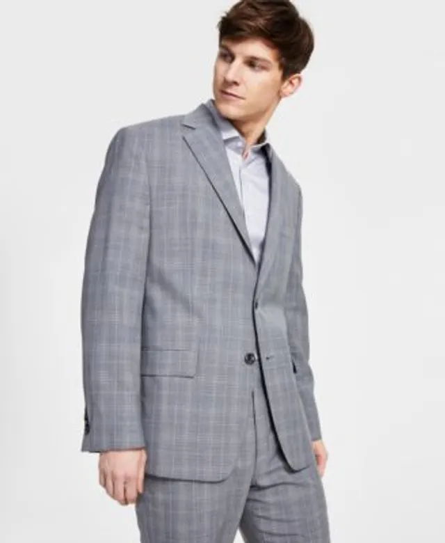 Lauren Ralph Lauren Men's Classic-Fit UltraFlex Stretch Light Blue Pinstripe  Double-Breasted Suit Jacket - Macy's