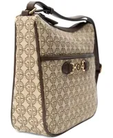 Giani Bernini Logo Jacquard Hobo, Created for Macy's - Macy's