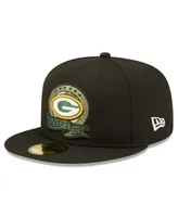 Men's New Era Black Green Bay Packers 2022 Salute To Service Low Profile  59FIFTY Fitted Hat