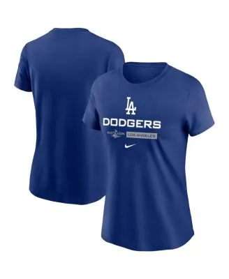 Los Angeles Dodgers Striped Authentic Nike Dri-FIT MLB Polo Shirt