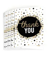 Big Dot of Happiness Las Vegas - Shaped Thank You Cards - Casino Party  Thank You Note Cards with Envelopes - Set of 12