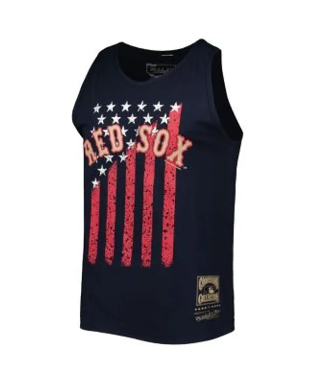 Men's Texas Rangers Mitchell & Ness Navy Cooperstown Collection Stars and  Stripes Tank Top