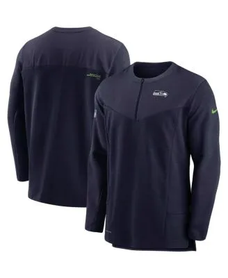 Men's Nike Navy Seattle Seahawks Sideline Performance Long Sleeve T-Shirt Size: 3XL