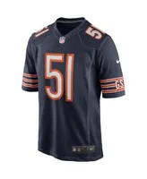 Men's Nike Brian Urlacher Navy Chicago Bears Game Retired Player Jersey Size: Small