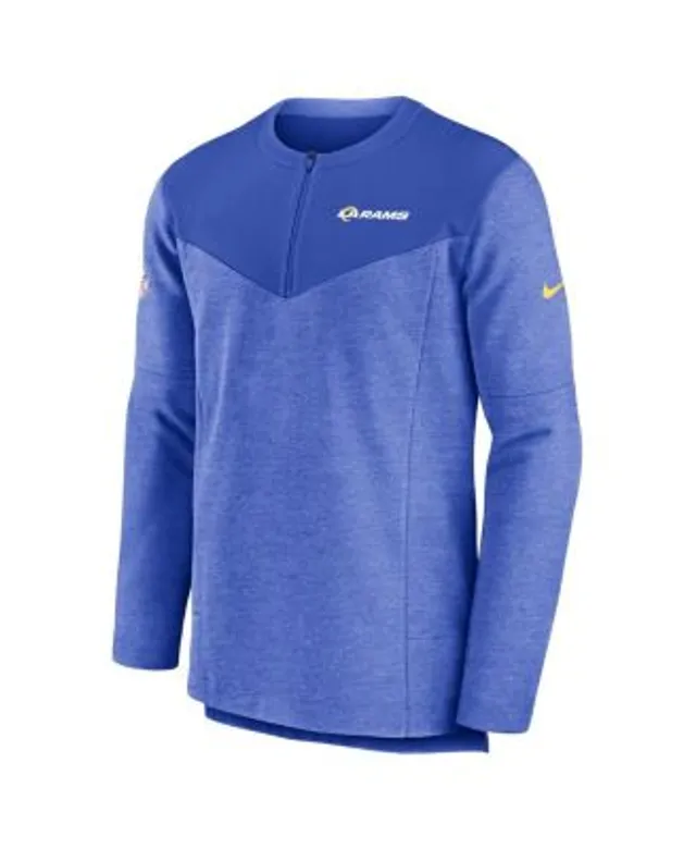 Men's Nike Royal Los Angeles Rams Sideline Lockup Performance Long Sleeve T-Shirt Size: Small