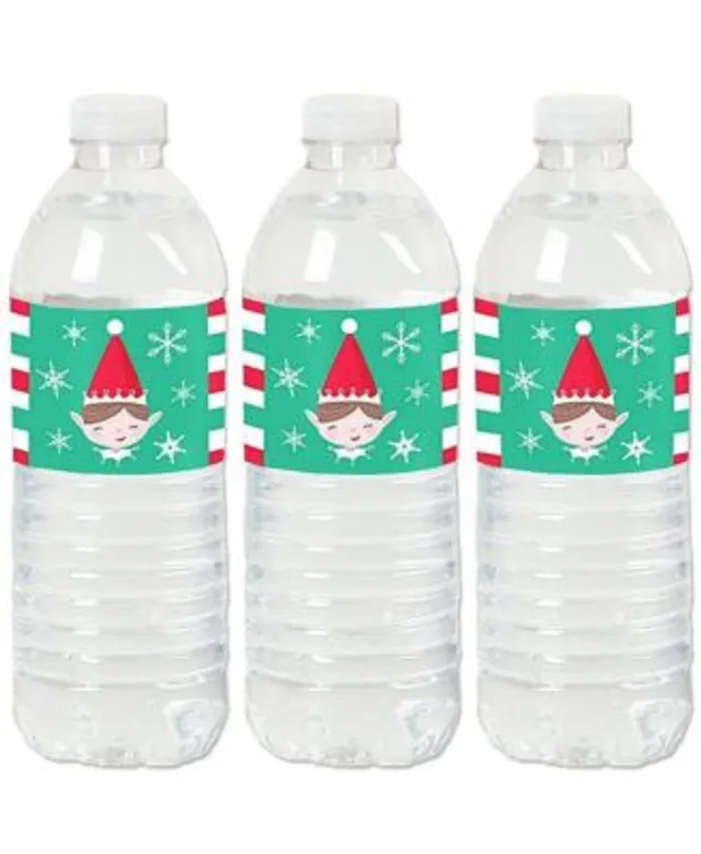 Christmas Flamingo Waterproof Water Bottle Wrappers