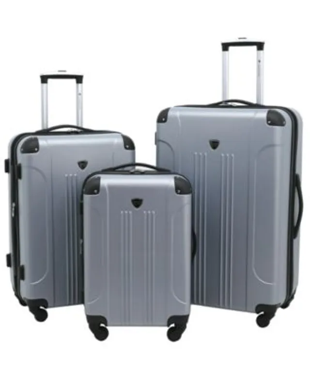 Travelers Club Austin 4 Piece Hardside Luggage Set - Blue