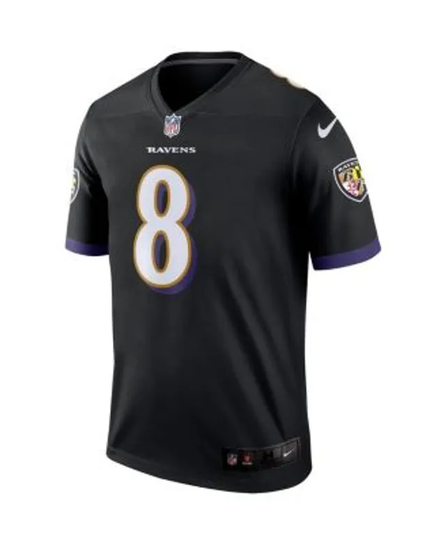 Nike Youth Boys Lamar Jackson Gray Baltimore Ravens Atmosphere Fashion Game  Jersey